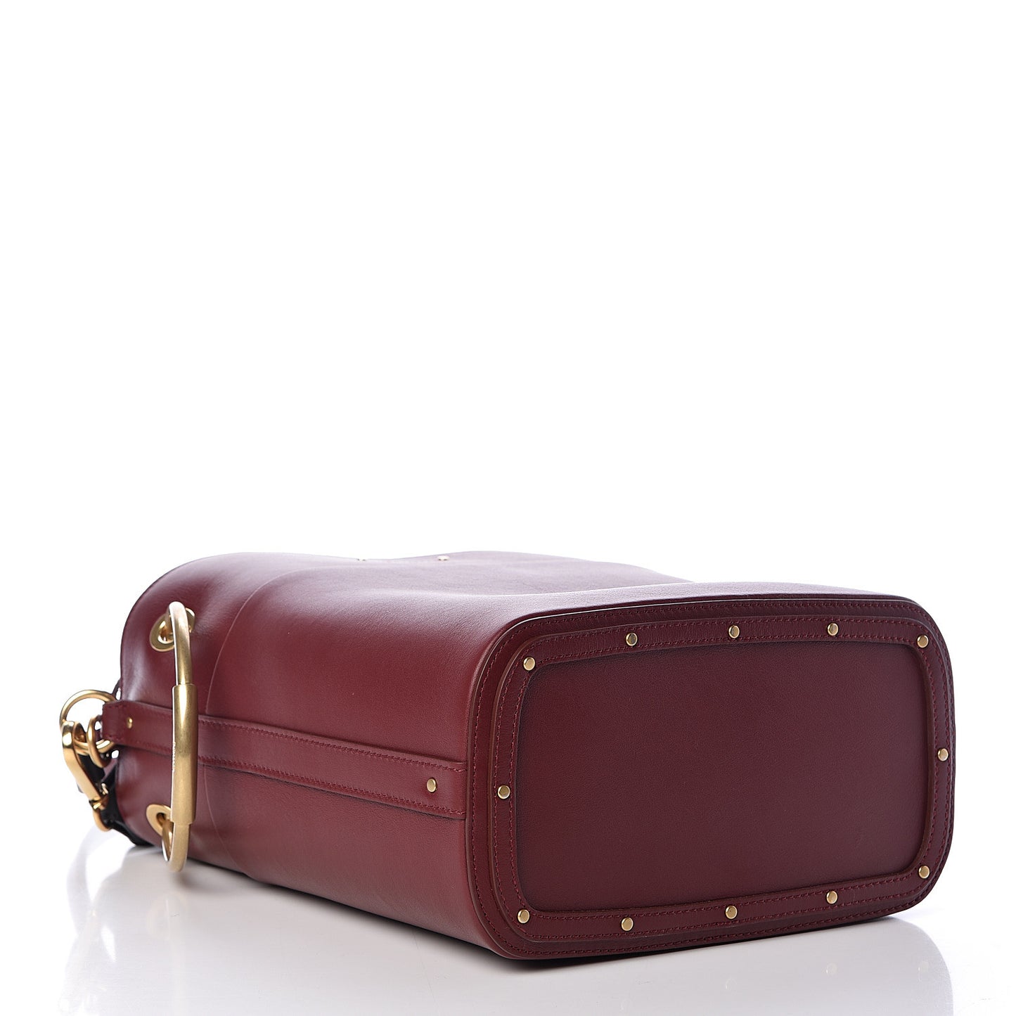Smooth Calfskin Medium Roy Bucket Bag Plum Purple