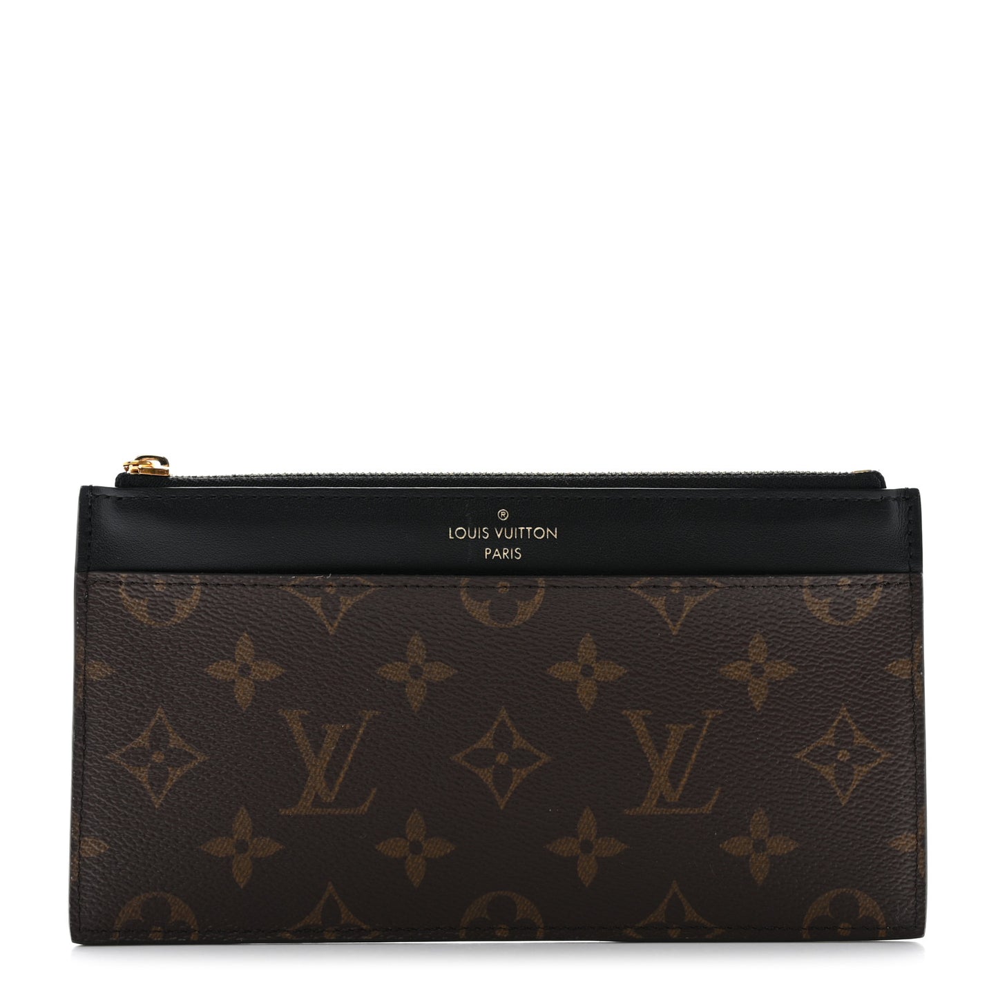 Monogram Slim Purse Black