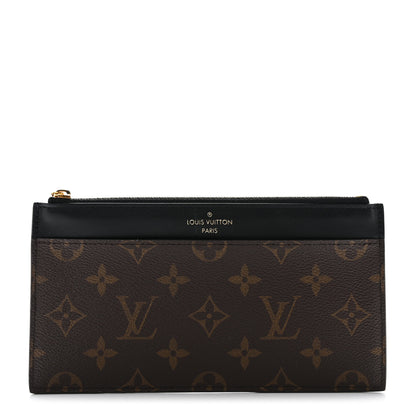 Louis Vuitton Monogram Slim Purse Black 1 of 8