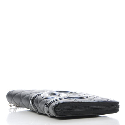 Chanel Calfskin Cambon Zip Around Organizer Wallet Black 4 of 12