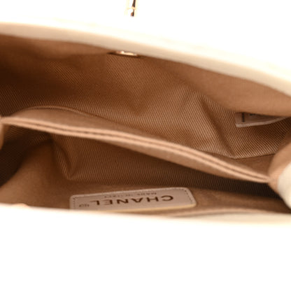 Chanel Iridescent Caviar Quilted Extra Mini Coco Handle Flap White 5 of 11