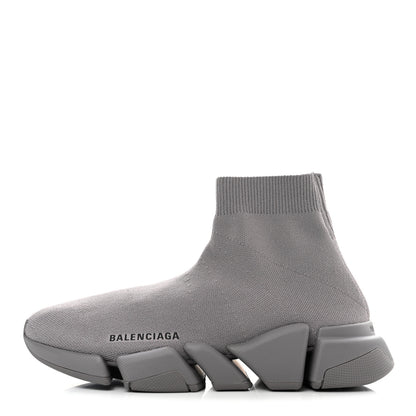 Balenciaga Technical 3D Recycled Knit Womens Speed 2.0 Sneakers 39 Monocolor Grey 1 of 7