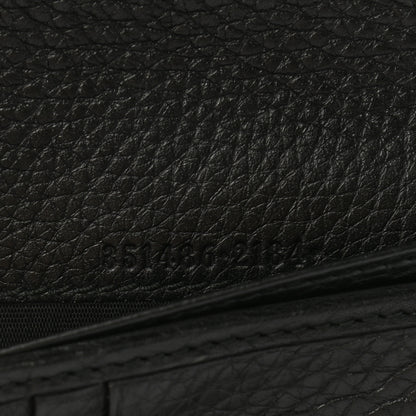 Gucci Pebbled Calfskin Medium Soho Zip Around Wallet Black 7 of 8