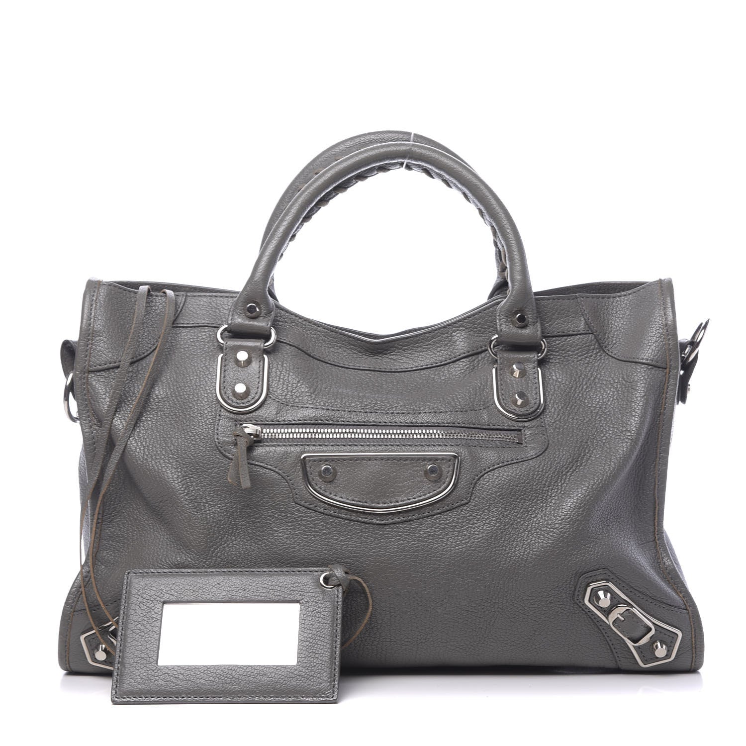 Balenciaga Chevre Silver Metallic Edge City Gris Acier 1 of 10