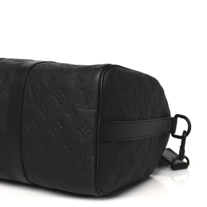 Louis Vuitton Monogram Taurillon Keepall Bandouliere 35 Black 9 of 9
