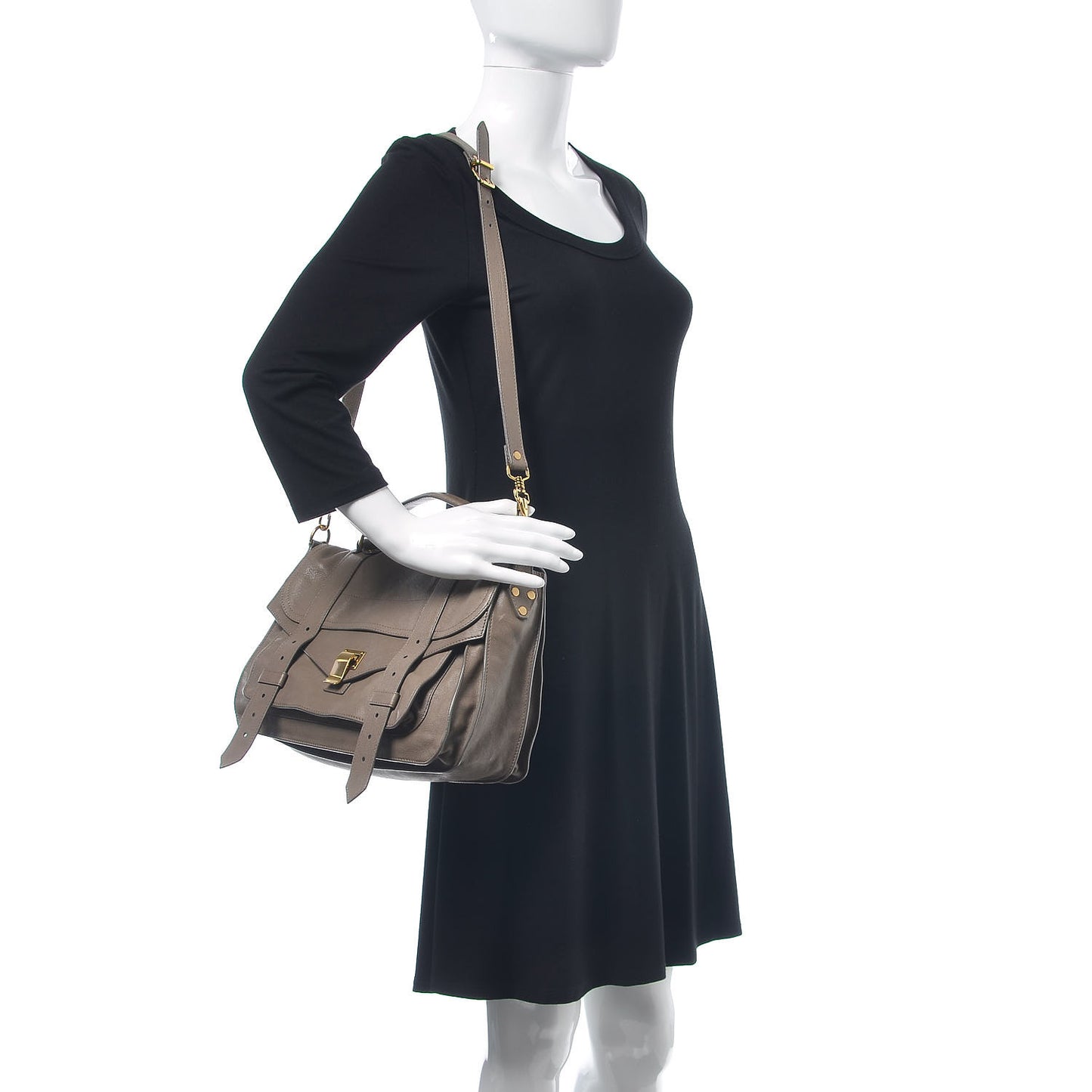 Lambskin Medium PS1 Satchel Smoke