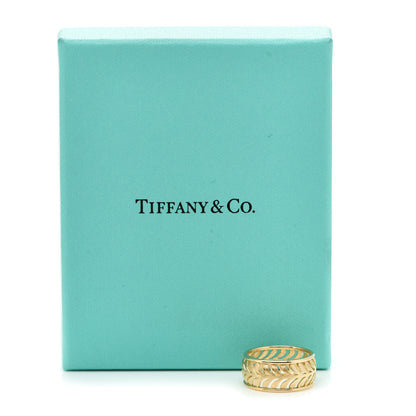 Tiffany 18K Yellow Gold Paloma Picasso Villa Palm Ring 54 7 7 of 7