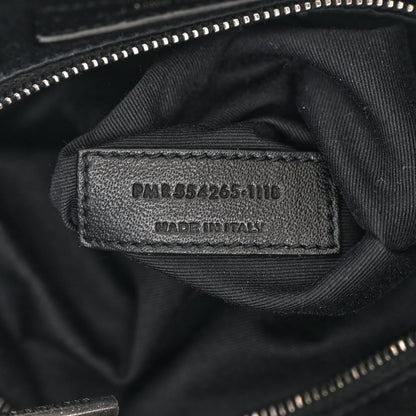 Saint Laurent Vintage Lambskin Chevron Monogram Large Nolita Black 7 of 12