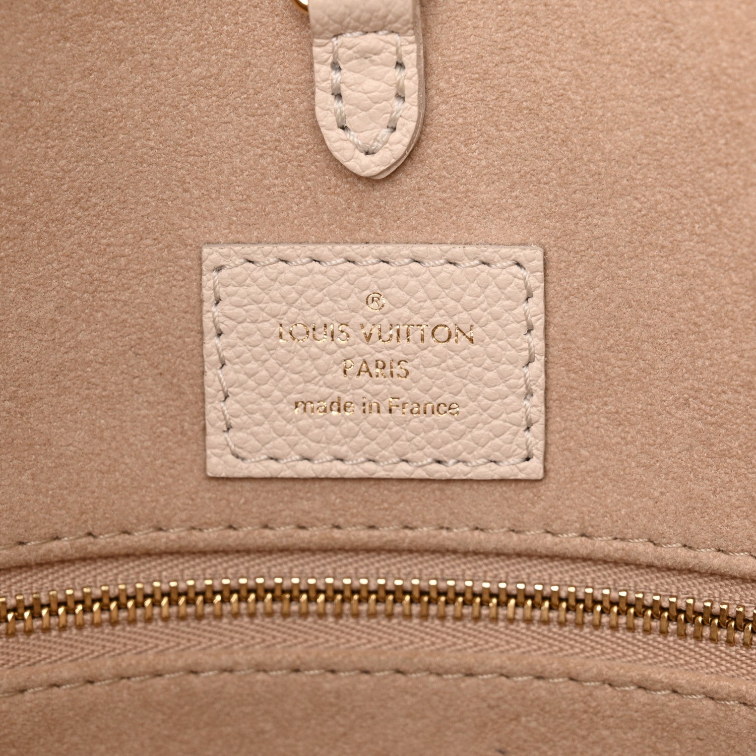 Louis Vuitton Empreinte Monogram Spring In The City Onthego MM Kaki Beige Cream 6 of 12