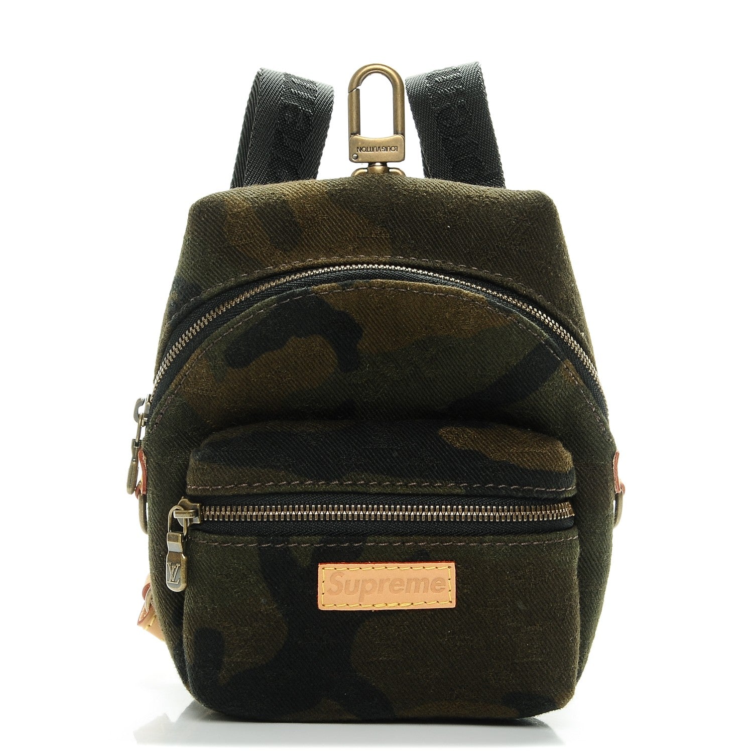 Louis Vuitton X SUPREME Camouflage Nano Apollo Backpack Bag Charm 1 of 10