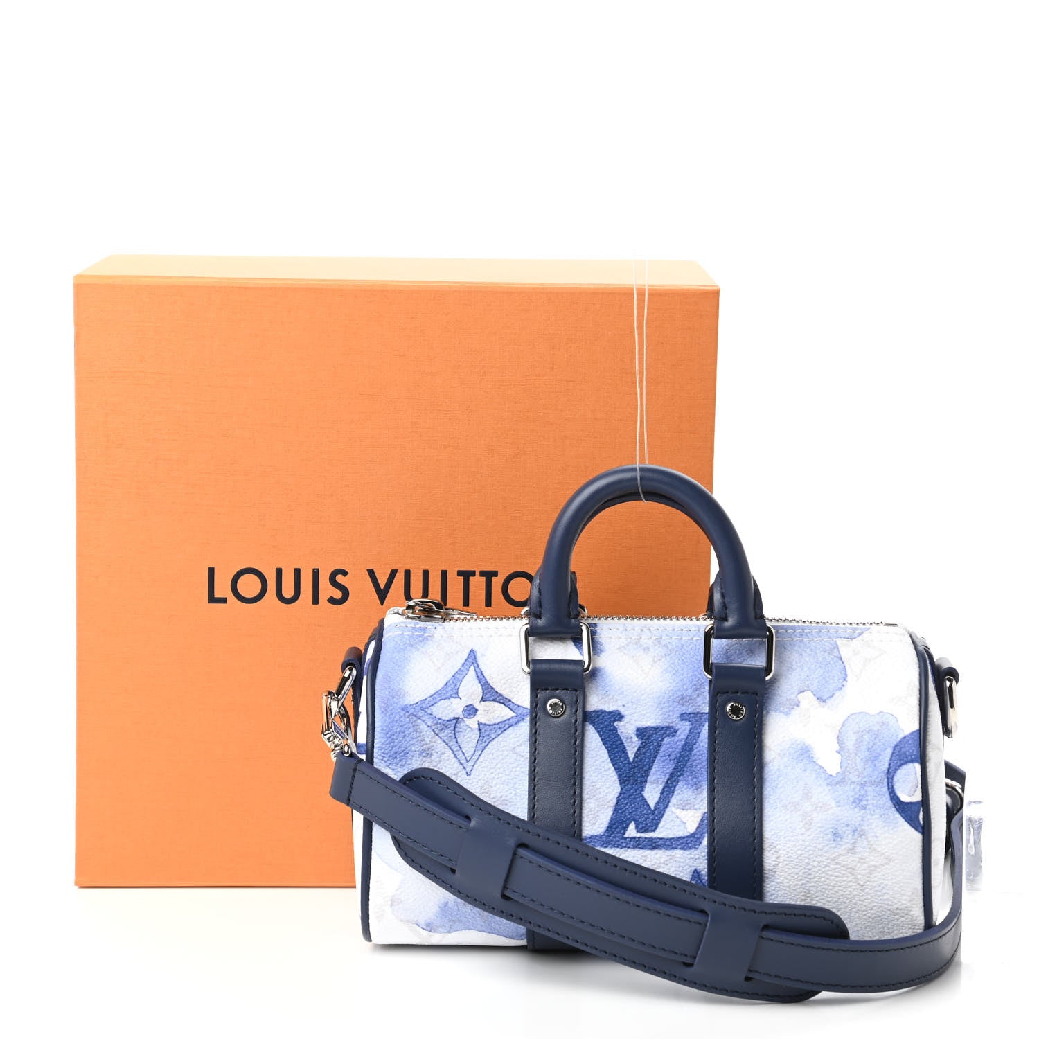 Louis Vuitton Monogram Watercolor Keepall XS Blue 11 of 11