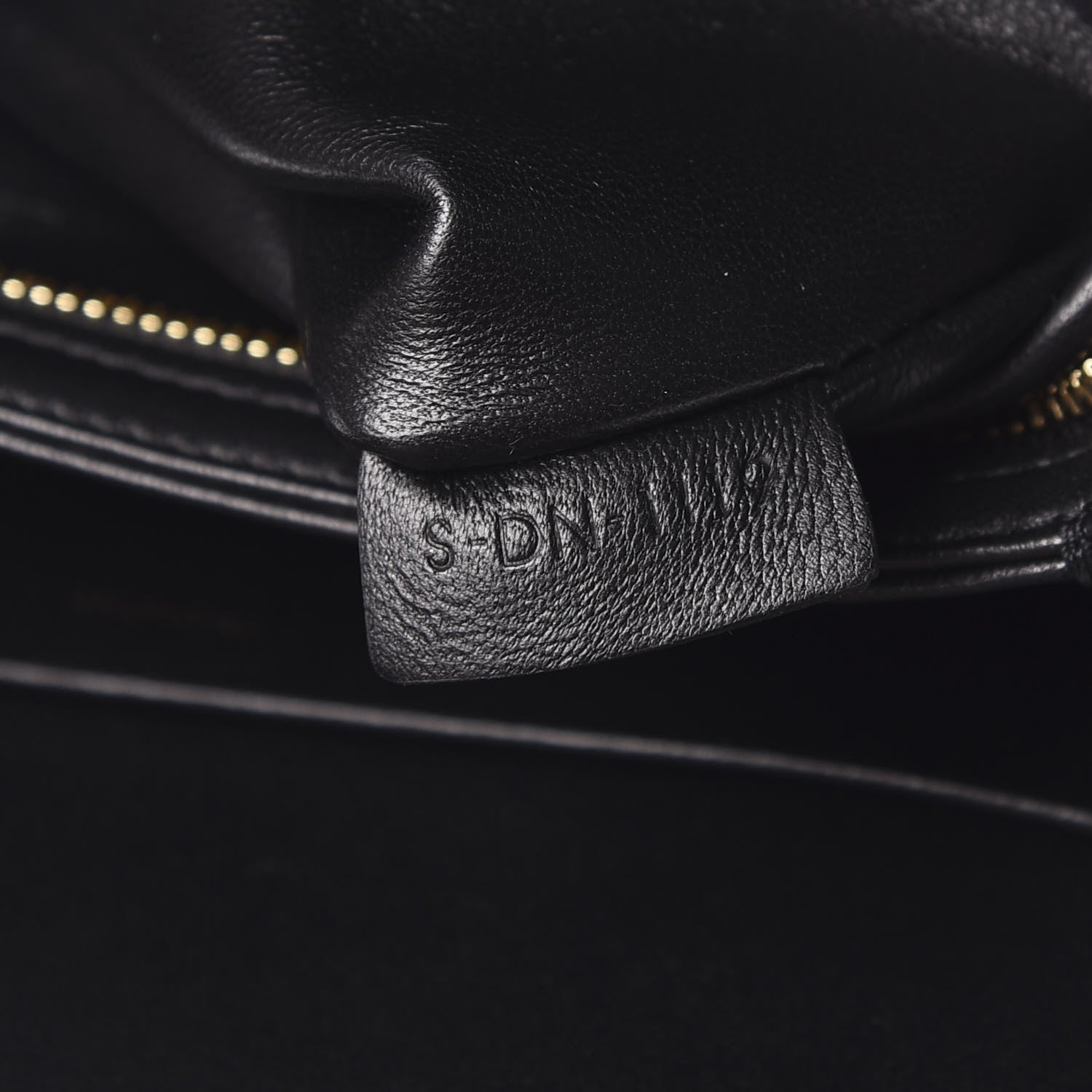 Celine Shiny Calfskin Medium Triomphe Black 9 of 9