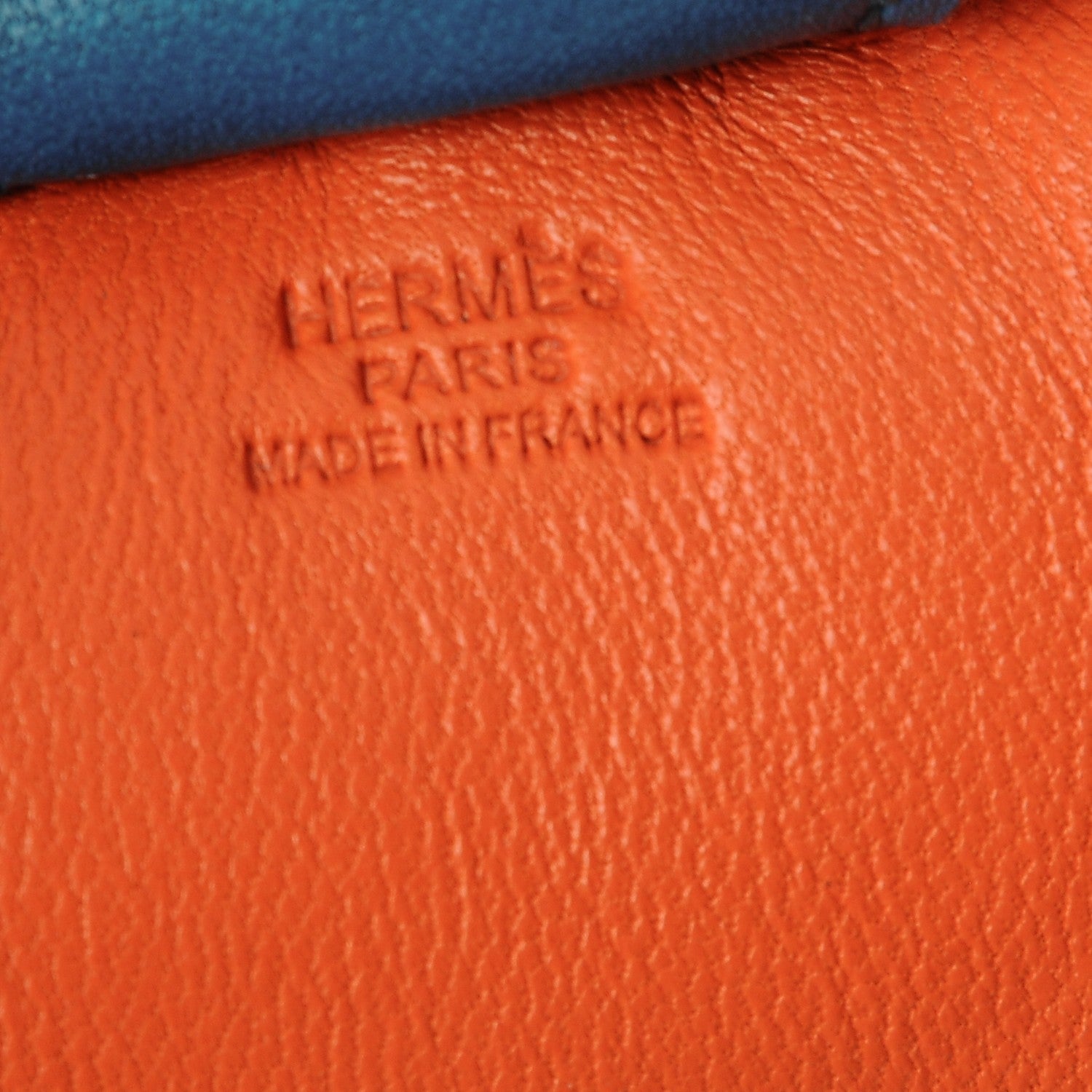Hermes Milo Lambskin Grigri Rodeo Horse Bag Charm MM Feu Celeste Bleu Izmir 3 of 5