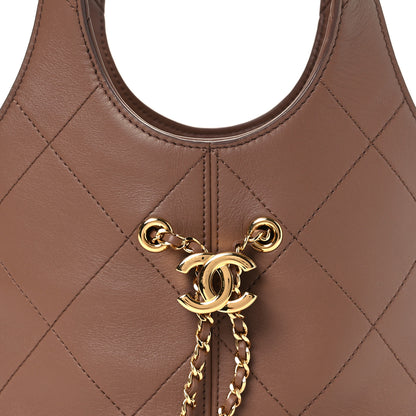 Chanel Calfskin Quilted Daily Trendy Shopping Bag Brown 8 of 11