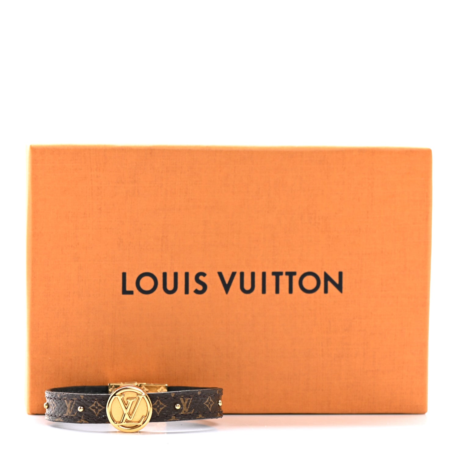 Louis Vuitton Monogram LV Circle Reversible Bracelet 17 Black 4 of 7