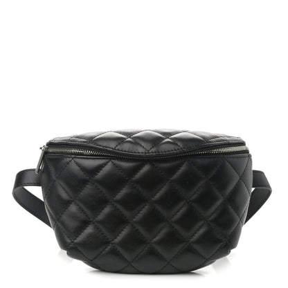 Chanel Lambskin Quilted Waist Belt Bag Black 1 of 11