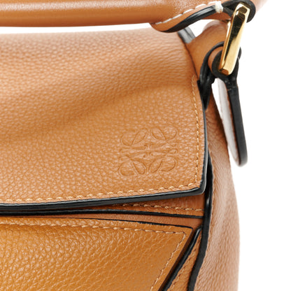 Loewe Grained Calfskin Small Puzzle Bag Tan 7 of 10