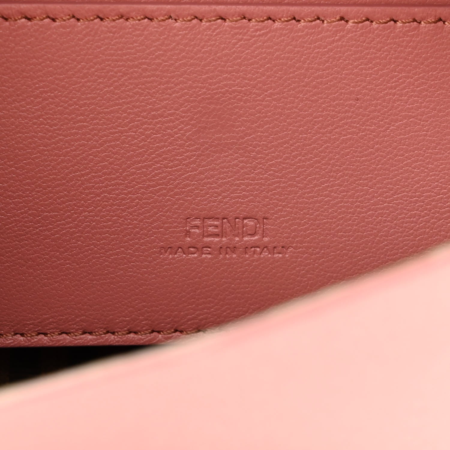 Fendi Silk Satin Phone Baguette Blush 6 of 10