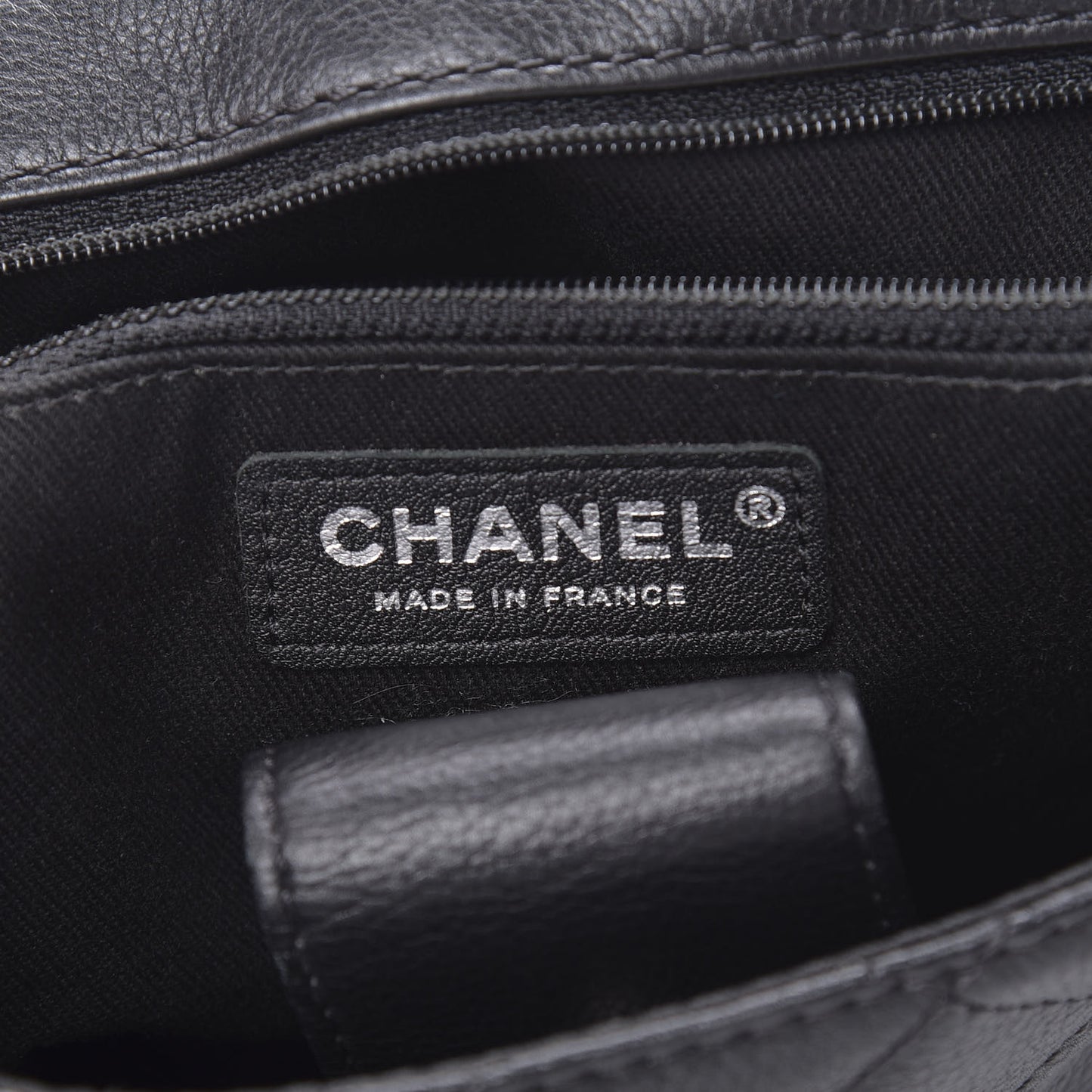Calfskin Quilted Couture Messenger Black