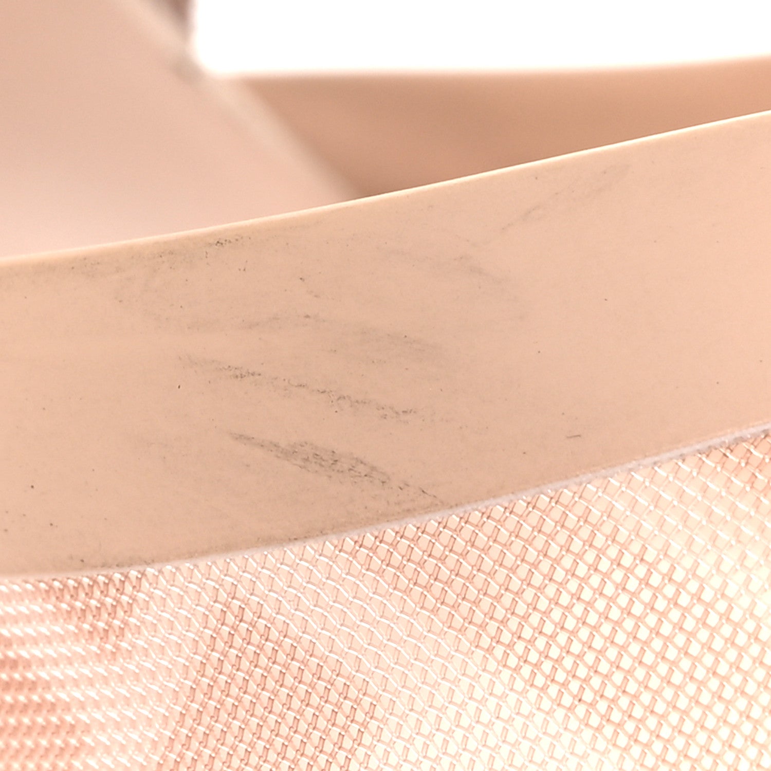 Fendi Technical Mesh FF Colibri 85mm Slingback Pumps 39.5 Rose Nudo 10 of 12