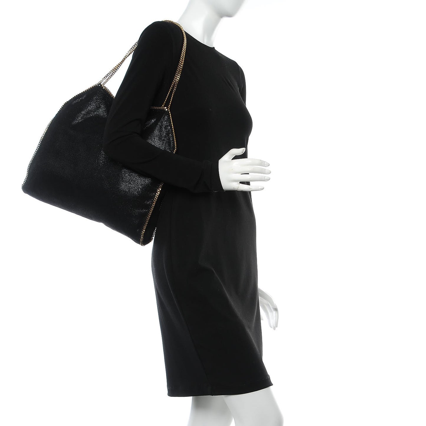 Shaggy Deer Small Falabella Tote Black