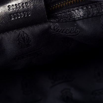 Gucci Calfskin Large Jockey Hobo Black 7 of 10