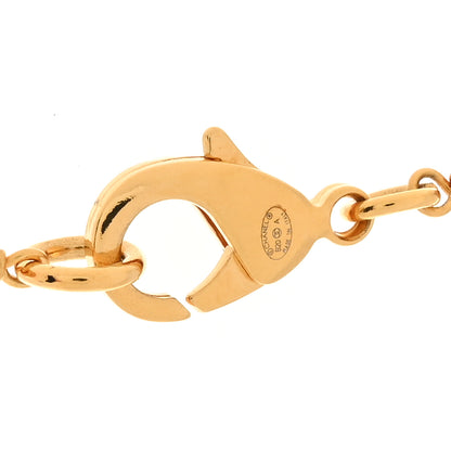 Chanel Metal Pearl Paris Button Necklace Gold 4 of 5
