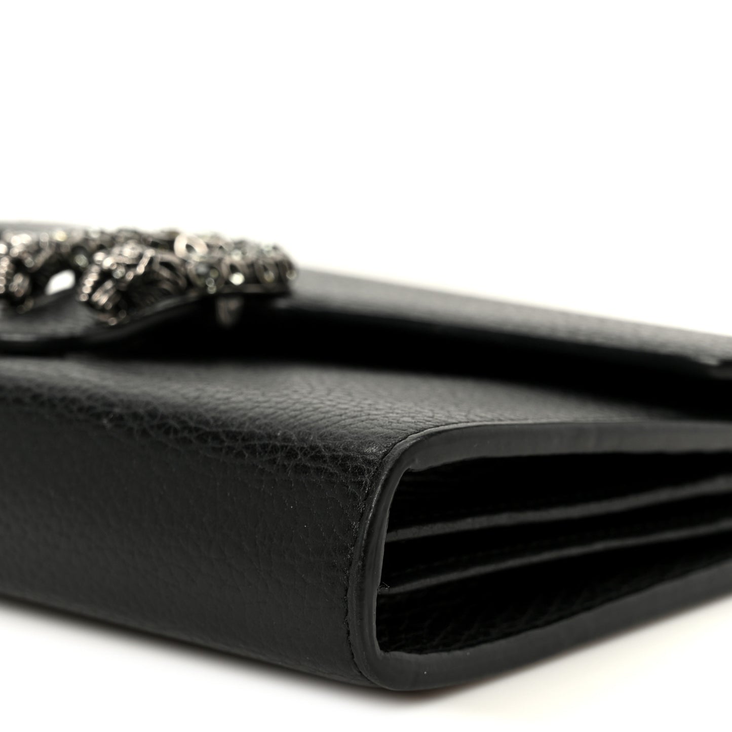 Calfskin Mini Dionysus Chain Wallet Black