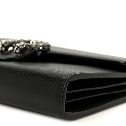Gucci Calfskin Mini Dionysus Chain Wallet Black 10 of 10