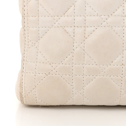 Christian Dior Lambskin Cannage Large Lady Dior White 24 of 24