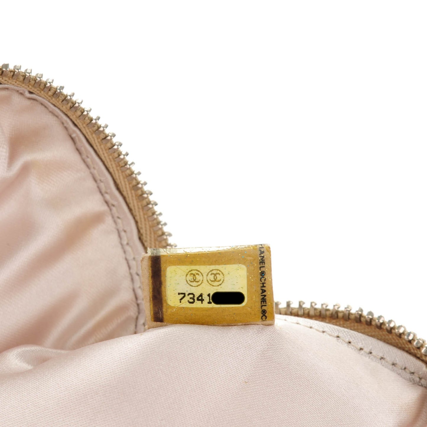 Nylon Travel Coin Purse Case Beige