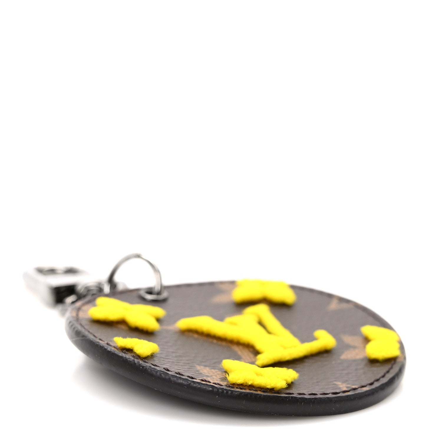 Louis Vuitton Monogram Tuffetage Bag Charm Key Holder Jaune 3 of 4