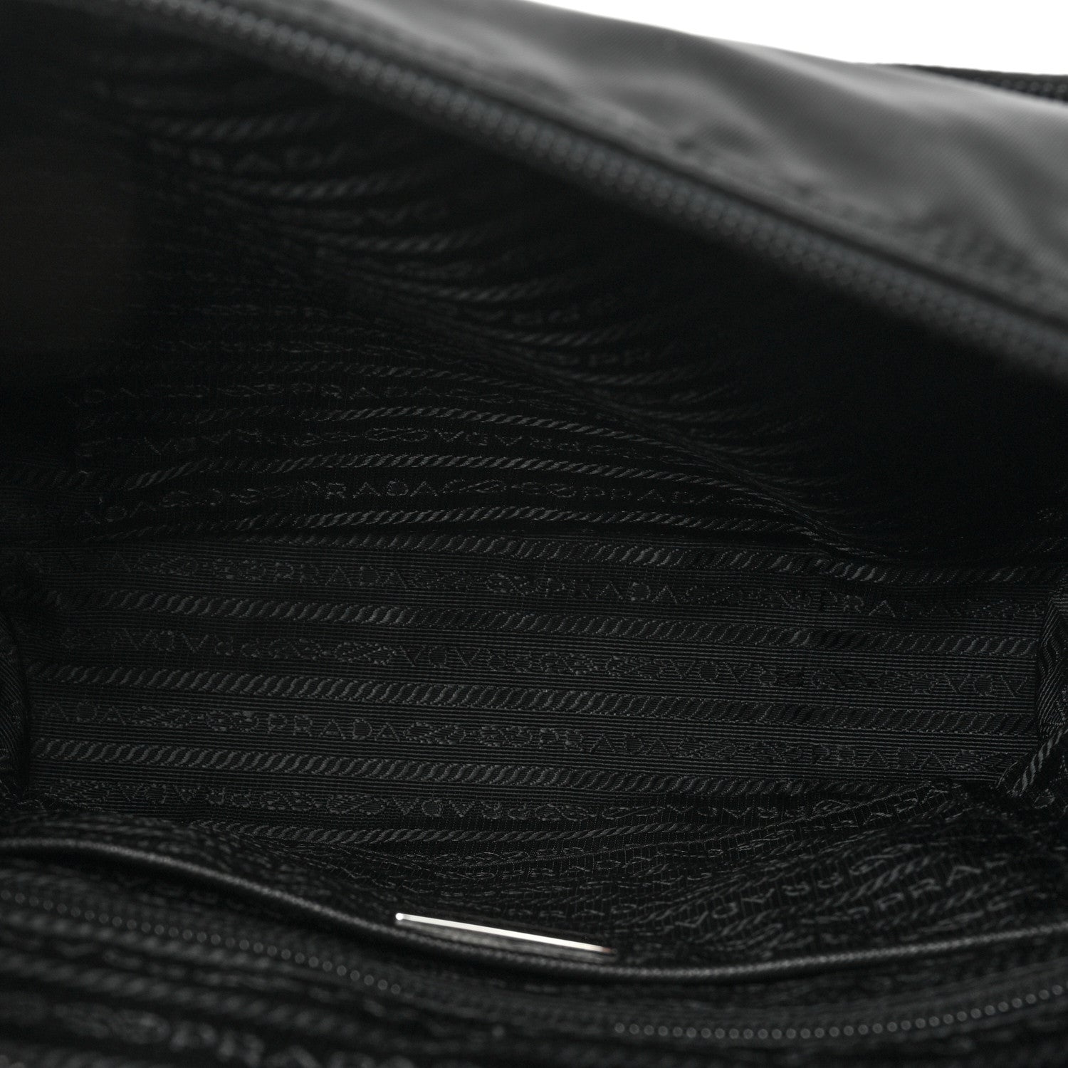 Prada Tessuto Nylon Saffiano Vela Messenger Bag Black 4 of 9