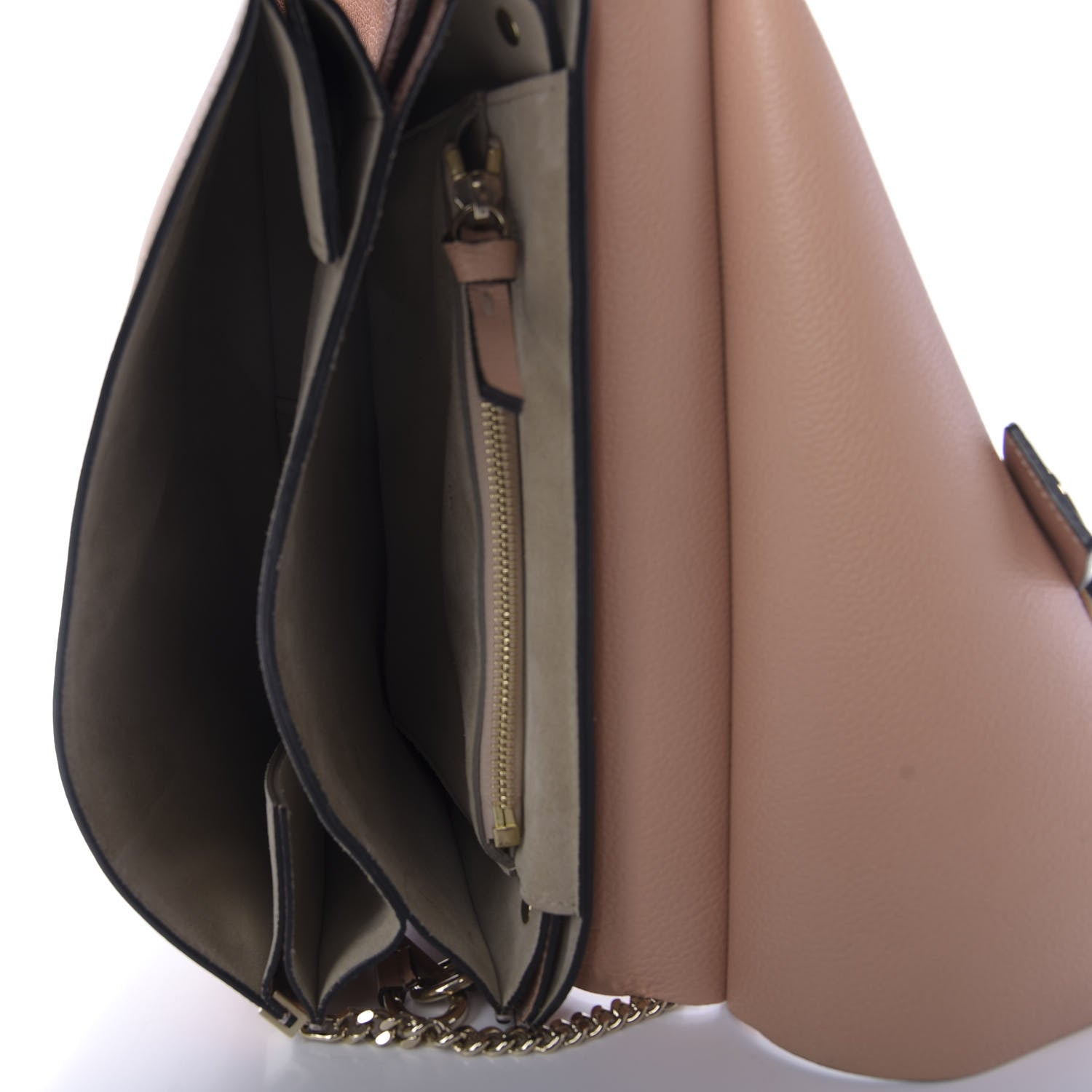 Chloe Calfskin Medium Faye Shoulder Bag Biscotti Beige 5 of 9