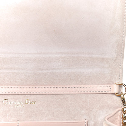 Christian Dior Calfskin Studded Diorama Wallet on Chain Pouch Nude 12 of 17