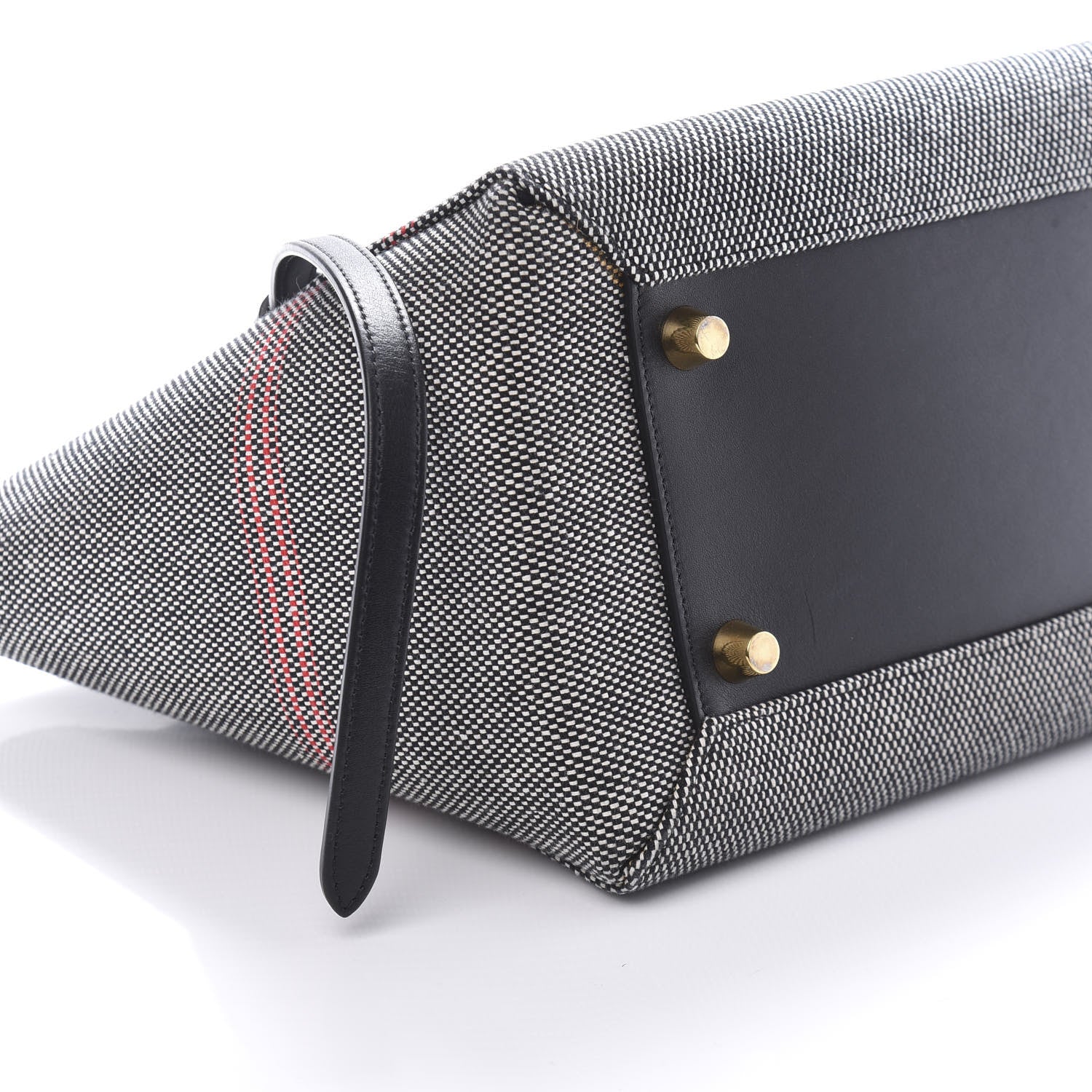 Celine Cotton Canvas Calfskin Mini Belt Bag Black 6 of 9