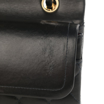 Chanel Lambskin Quilted Medium Double Flap Black 13 of 15