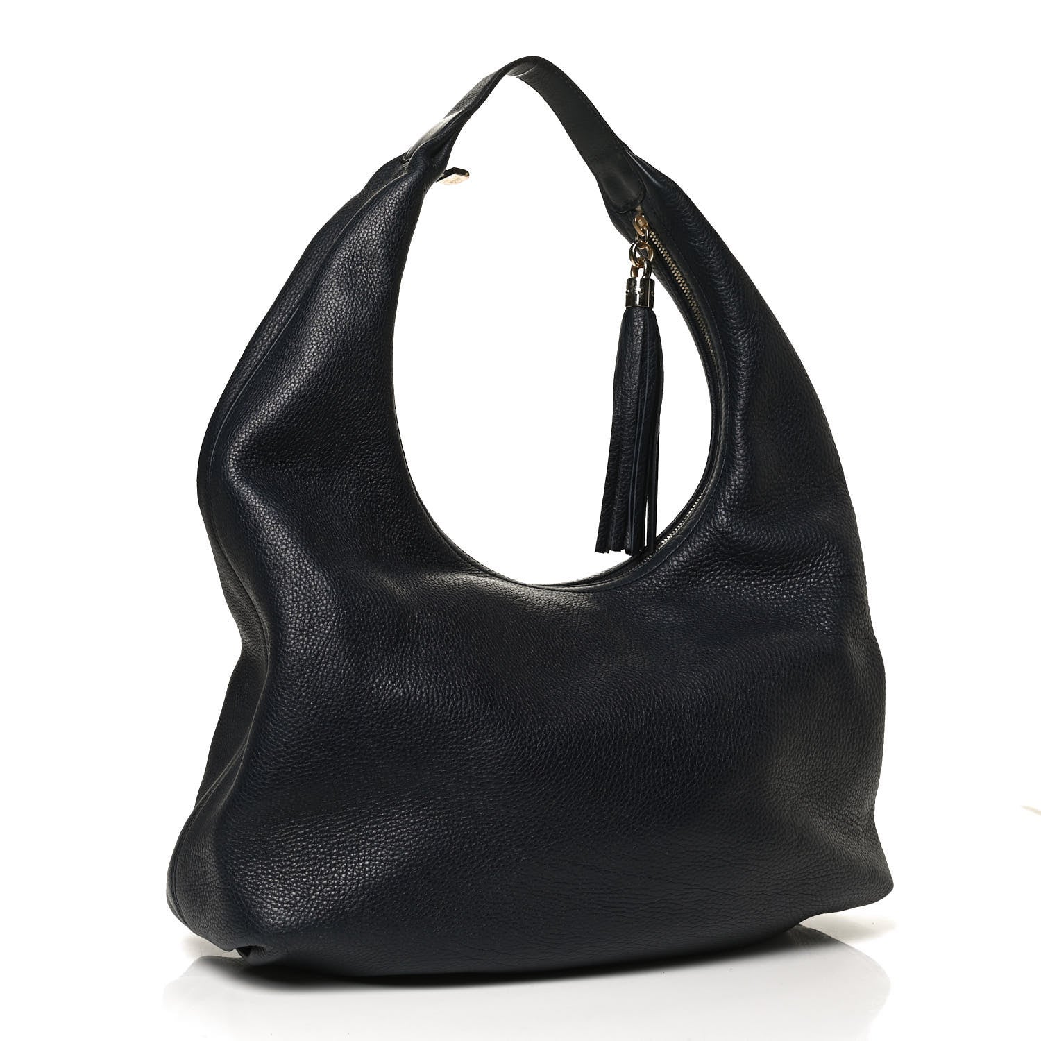 Gucci Pebbled Calfskin Large Soho Hobo Dark Blue 3 of 11