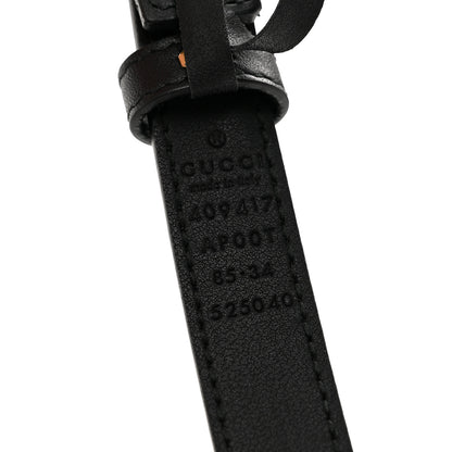 Gucci Calfskin Double G 20mm Belt 85 34 Black 5 of 8