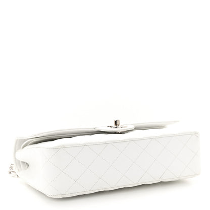 Chanel Caviar Quilted Medium Double Flap White 4 of 15