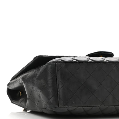 Chanel Lambskin Quilted Maxi Single Flap Black 8 of 9