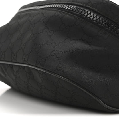 Gucci Nylon Monogram Fanny Pack Belt Bag Black 10 of 10