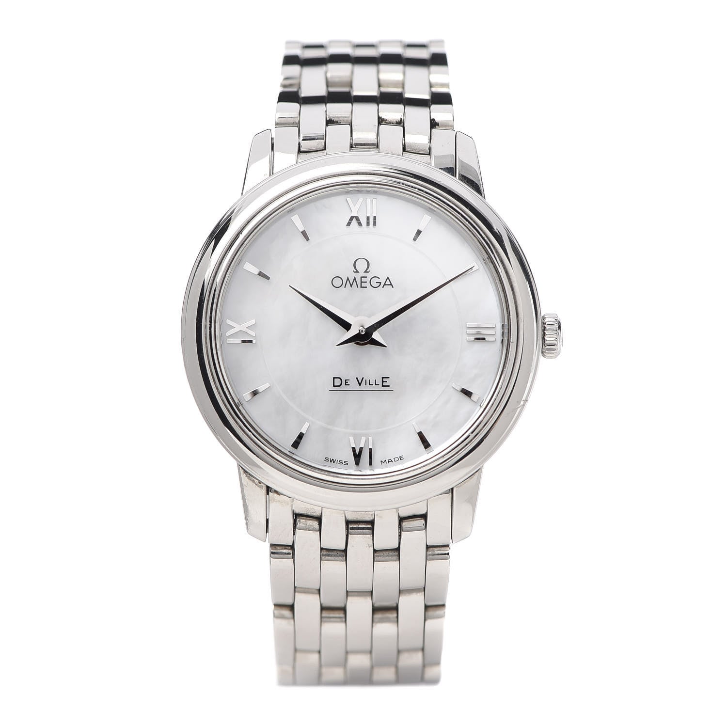 Omega Stainless Steel Mother of Pearl 27mm De Ville Prestige Quartz Watch 1 of 8