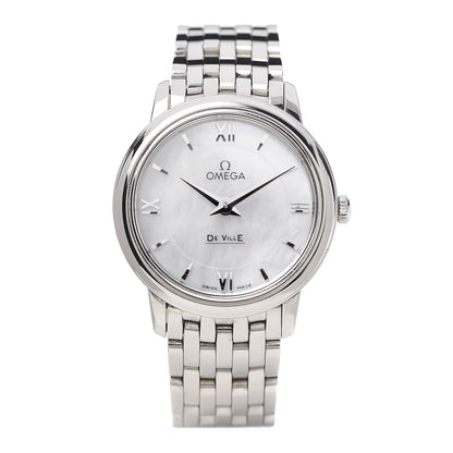Omega Stainless Steel Mother of Pearl 27mm De Ville Prestige Quartz Watch 1 of 8