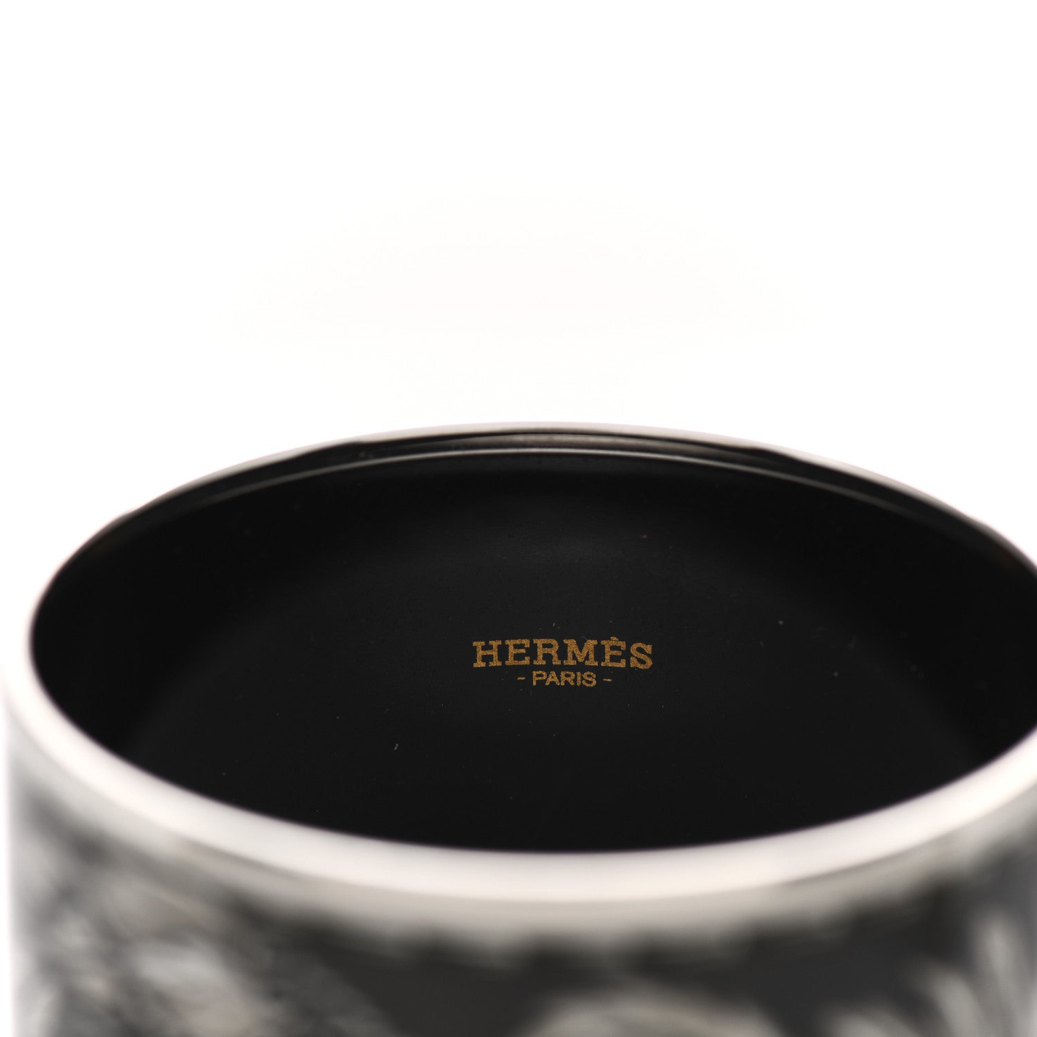 Hermes Enamel Printed Extra Wide Brazil Bracelet 65 3 of 5