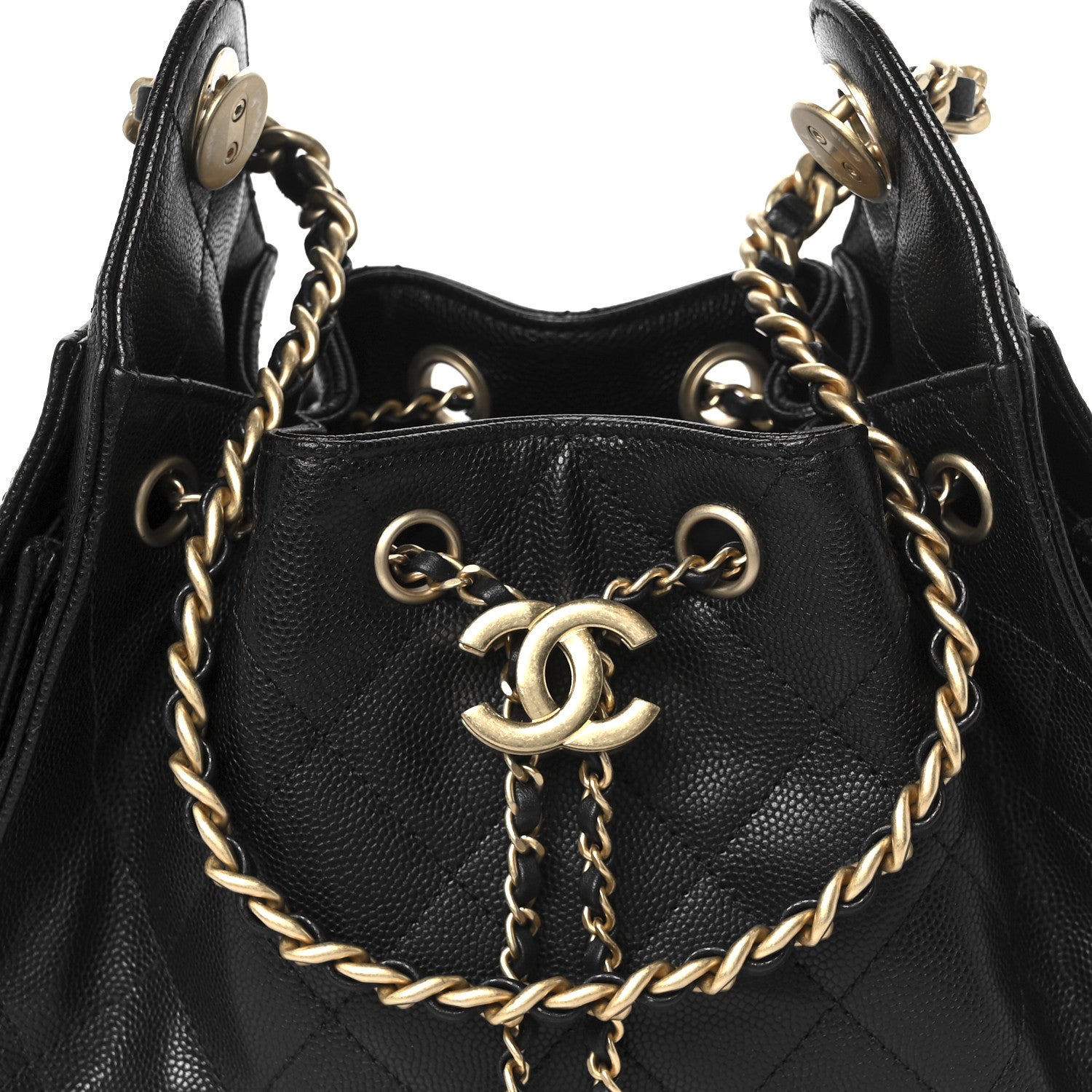 Chanel Caviar Quilted Mini Chanel 25 Handbag Black 24 of 28