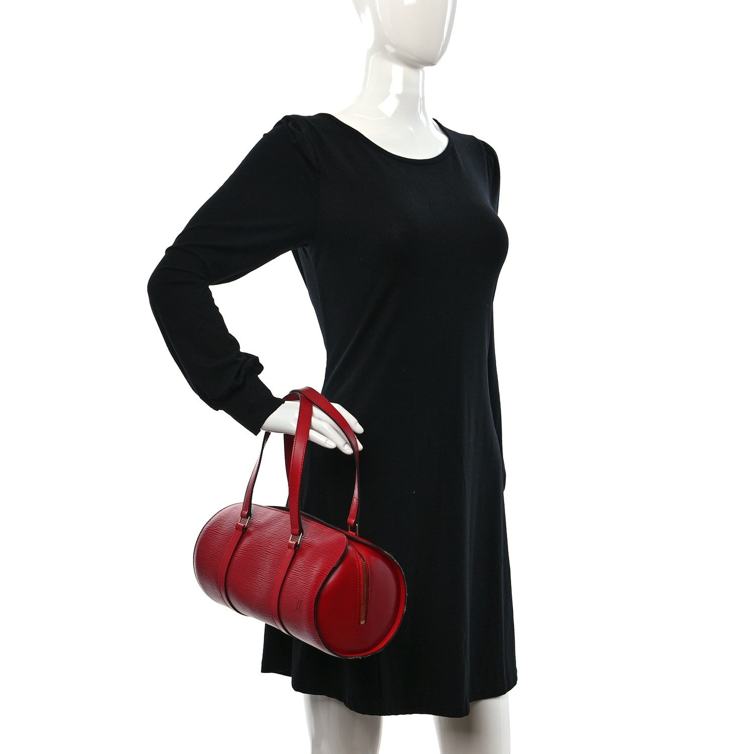 Louis Vuitton Epi Soufflot Castillan Red 2 of 8