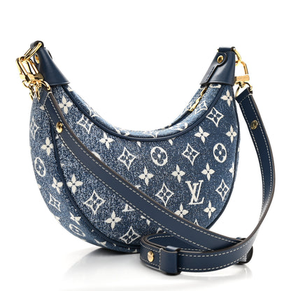 Louis Vuitton Monogram Jacquard Denim Loop Bleu 3 of 9