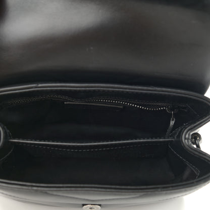Saint Laurent Calfskin Y Quilted Monogram Monochrome Toy Loulou Crossbody Bag Black 5 of 10