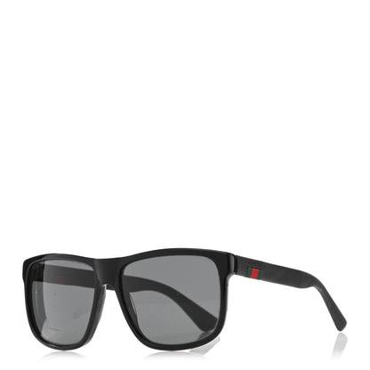 Gucci Web Square Frame GG0010S Sunglasses Black 1 of 8